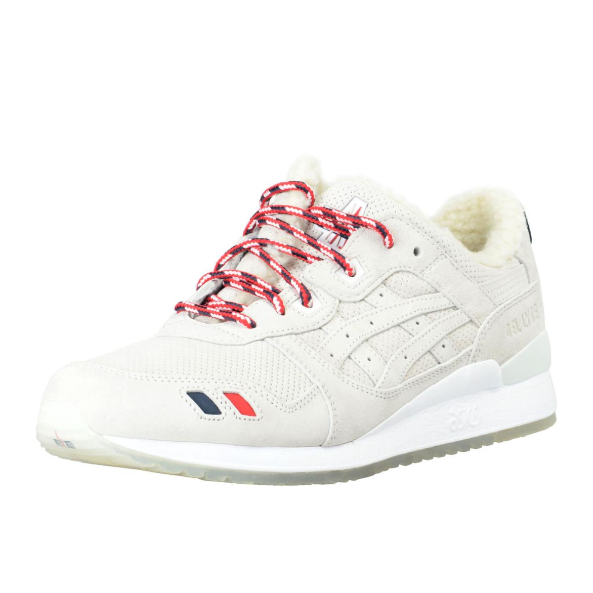 Kithx Monclerxasics Gel-lyte Iii Suede Leather Fashion Sneakers Shoes US 8.5 - White