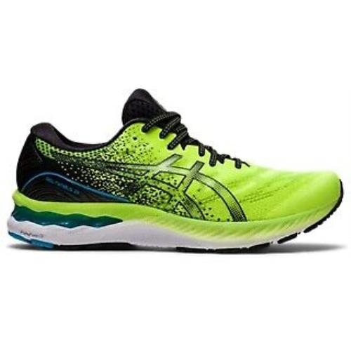 Asics Men`s Gel-nimbus 23 Running Shoes Hazard Green/black - 1011B004-300