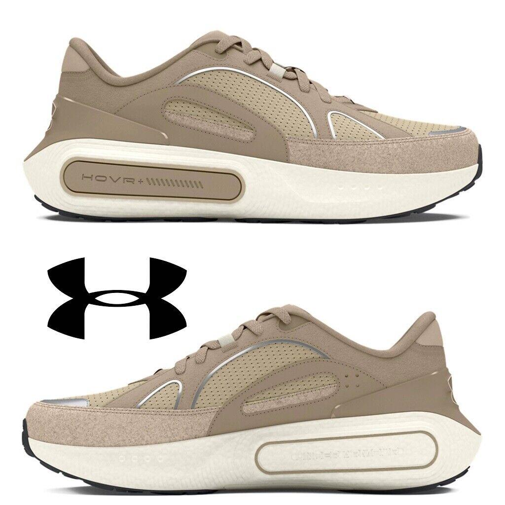 Under Armour Men`s Phantom 4 Luxe Shoes Running Sneakers Casual Sport Beige