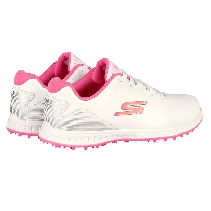 Skechers Women`s GO Golf Pivot Golf Shoe White/pink Size 8 - White (Pink Accents)