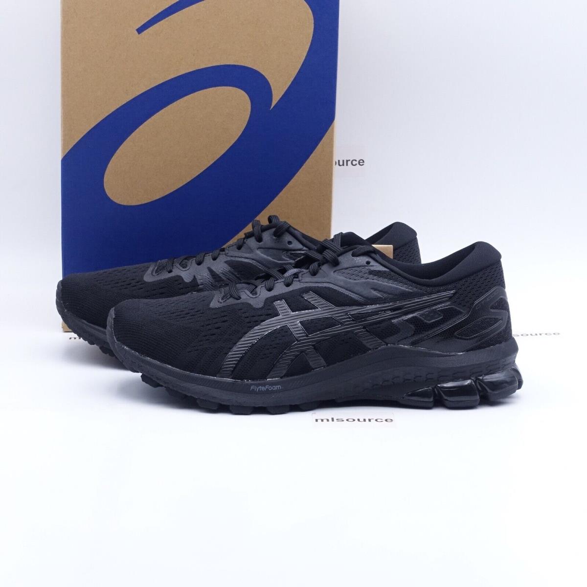 Size 12 Xwide 4E Men`s Asics GT-1000 10 Running Shoes 1011A999-006 Triple Black