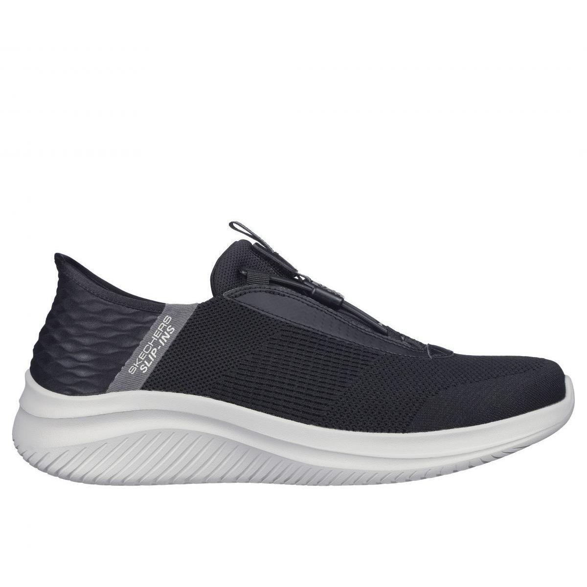 Skechers Men`s Ultra Flex 3.0 - Finnik Slip-on Sneakers Black/gray - 232405-BKGY