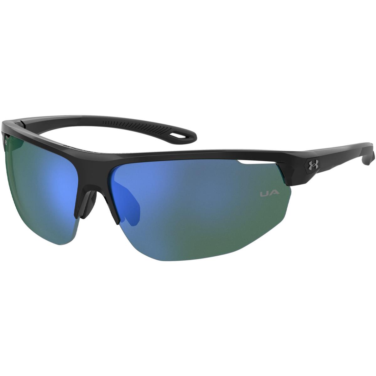 Under Armour Tuned Clutch Men`s Black Semi-rimless Sunglasses UA0002GS-0284-V8