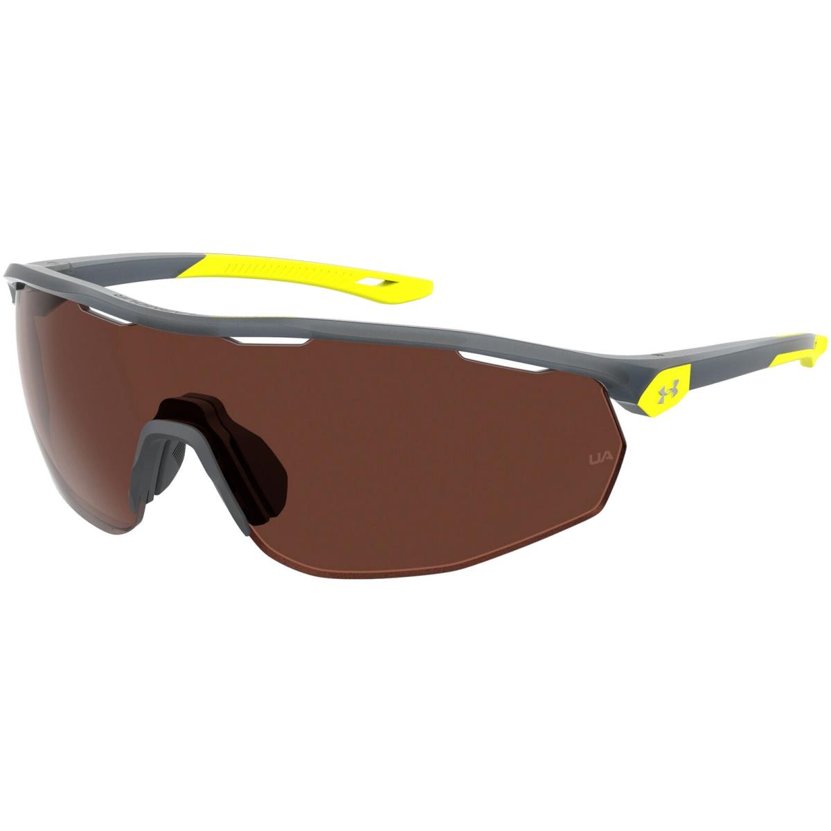 Under Armour Gametime Polarized Men`s Grey Shield Sunglasses - UA0003GS-00UV-6A