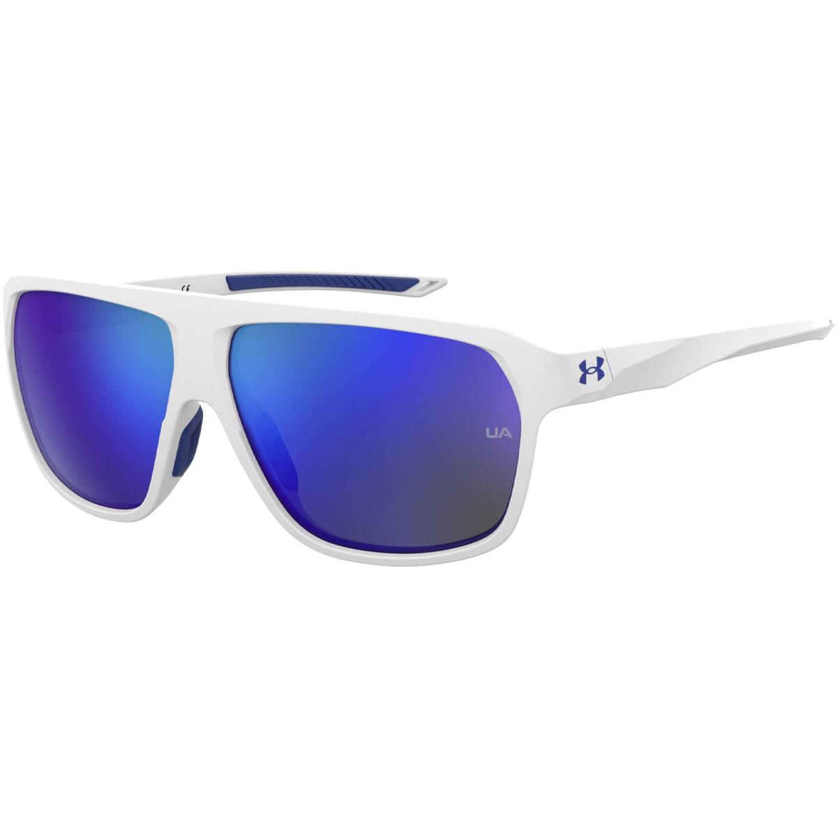 Under Armour Dominate Matte White Pilot Sunglasses UADOMINATE-0WWK-W1