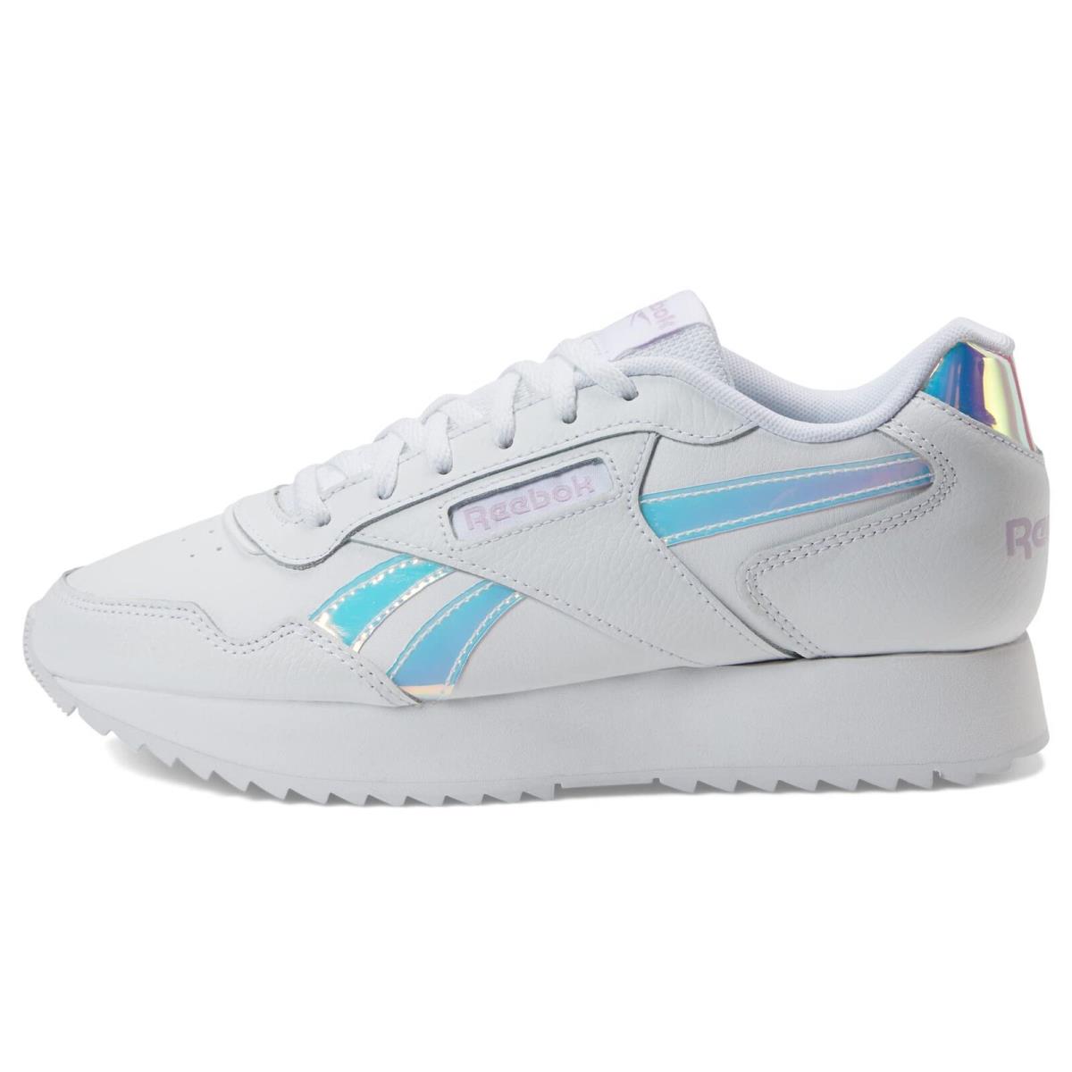 100043481/GV6980 Womens Reebok Glide Ripple Double - Ftwwht/Puroas/Ftwwht