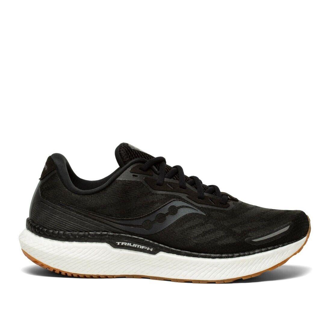 Size 9.5 - Saucony S2067812 Men`s Triumph 19 in Black/gum - Medium