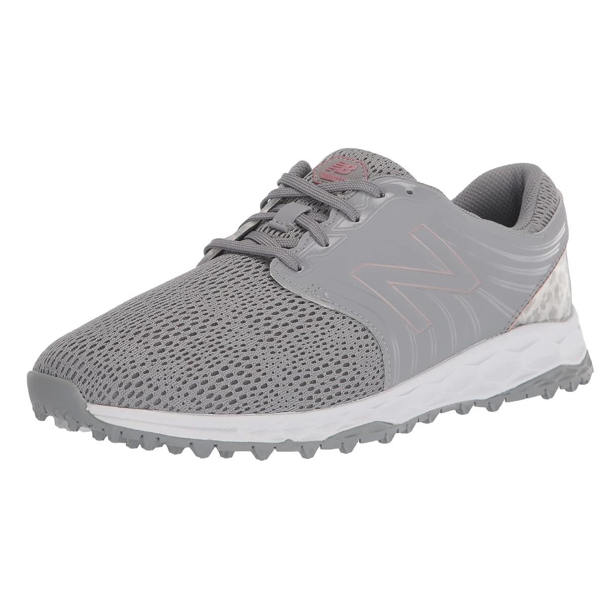 New Balance Women`s Fresh Foam Breathe Golf Shoe Grey/rose 11 Wide