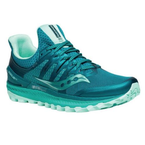 Saucony Z1430 Womens Turquoise Xodus Iso 3 Trail Running Shoes Size 6 M - Turquoise