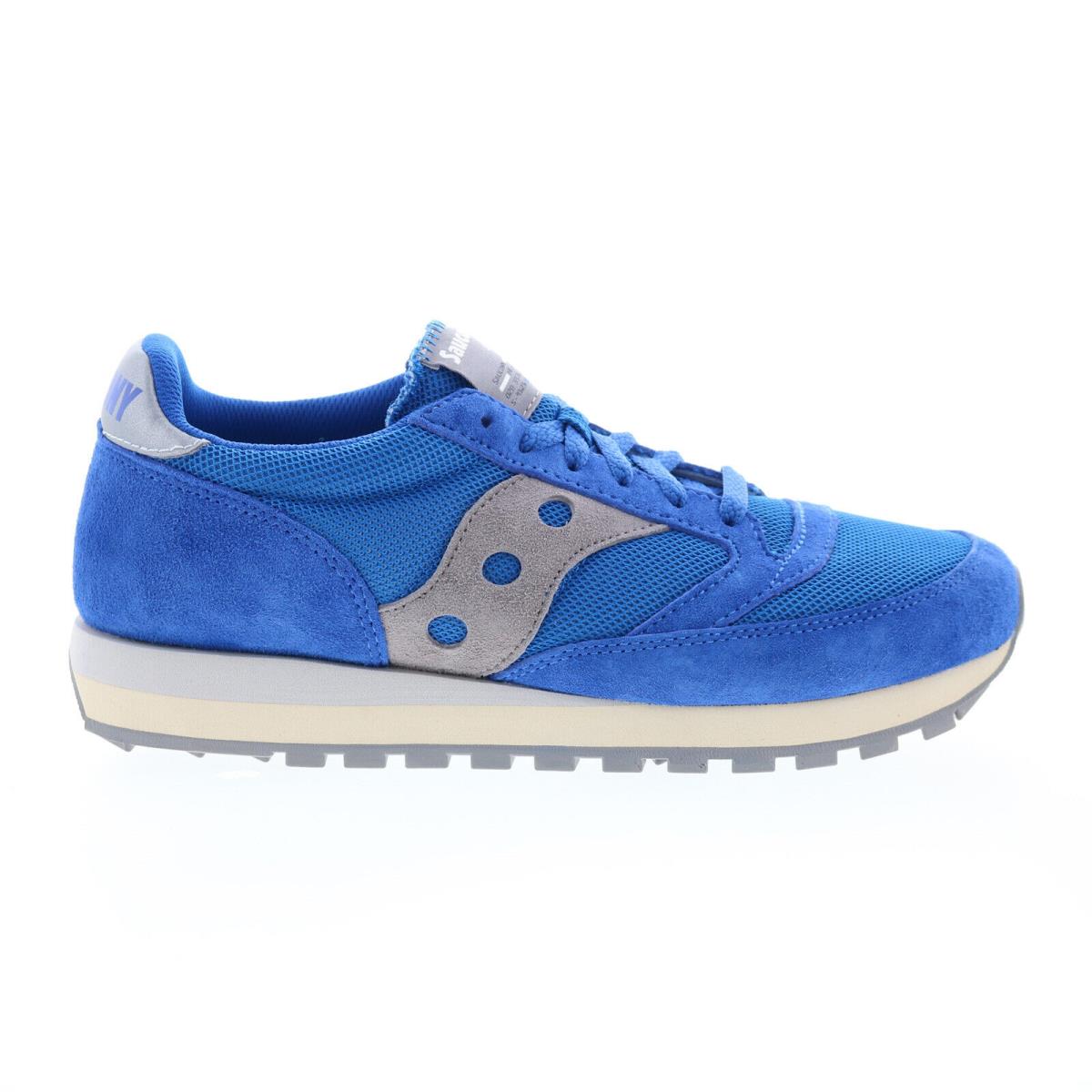 Saucony Jazz 81 S70571-3 Mens Blue Suede Lace Up Lifestyle Sneakers Shoes 8 - Blue