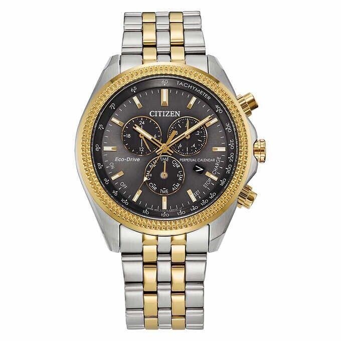 Citizen Eco-drive Sport Luxury Perpetual Chronograph Stainless Watch BL5564-55H