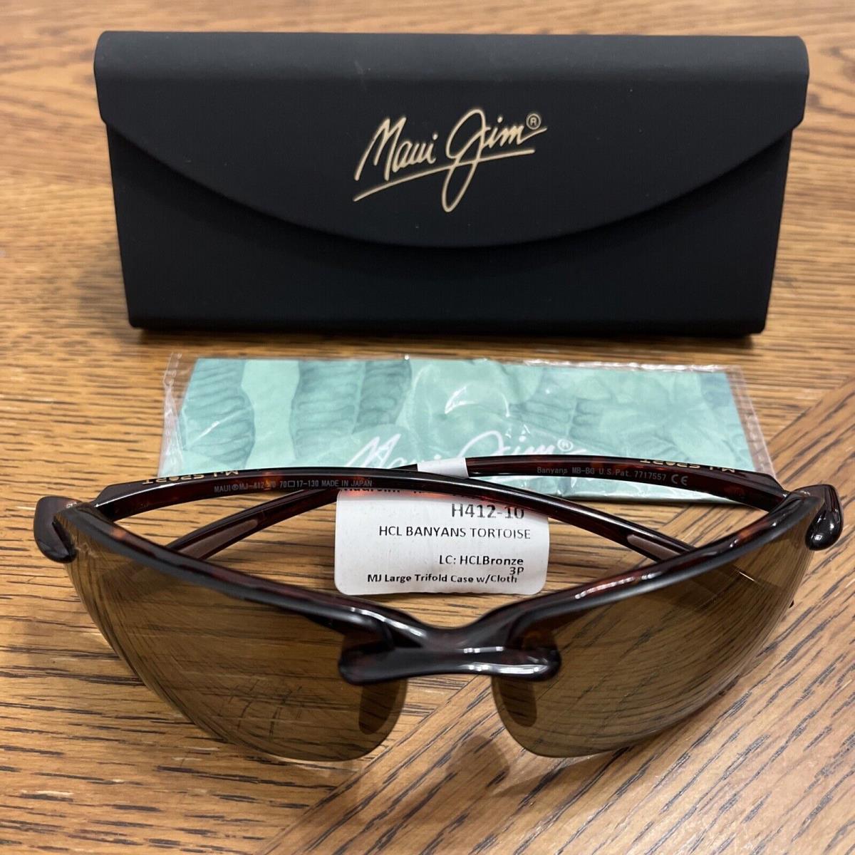 Maui Jim Banyans Sunglasses H412-10 Tortoise Brown 70mm