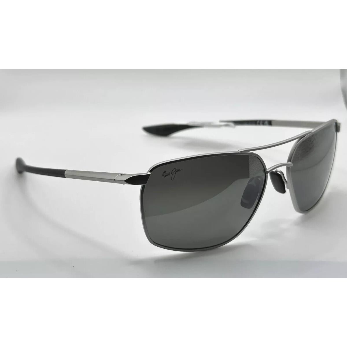 Maui Jim Puu Kukui 857-17 Mens Polarized Sunglasses Silver Grey