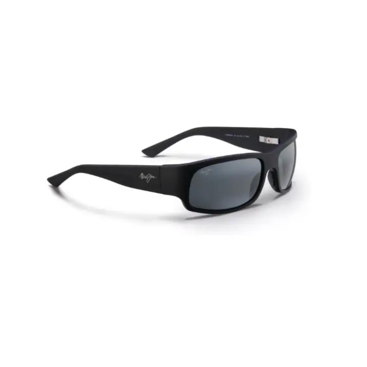 Maui Jim Longboard MJ 222-2M Matte Black Neutral Grey Polarized Sunglasses