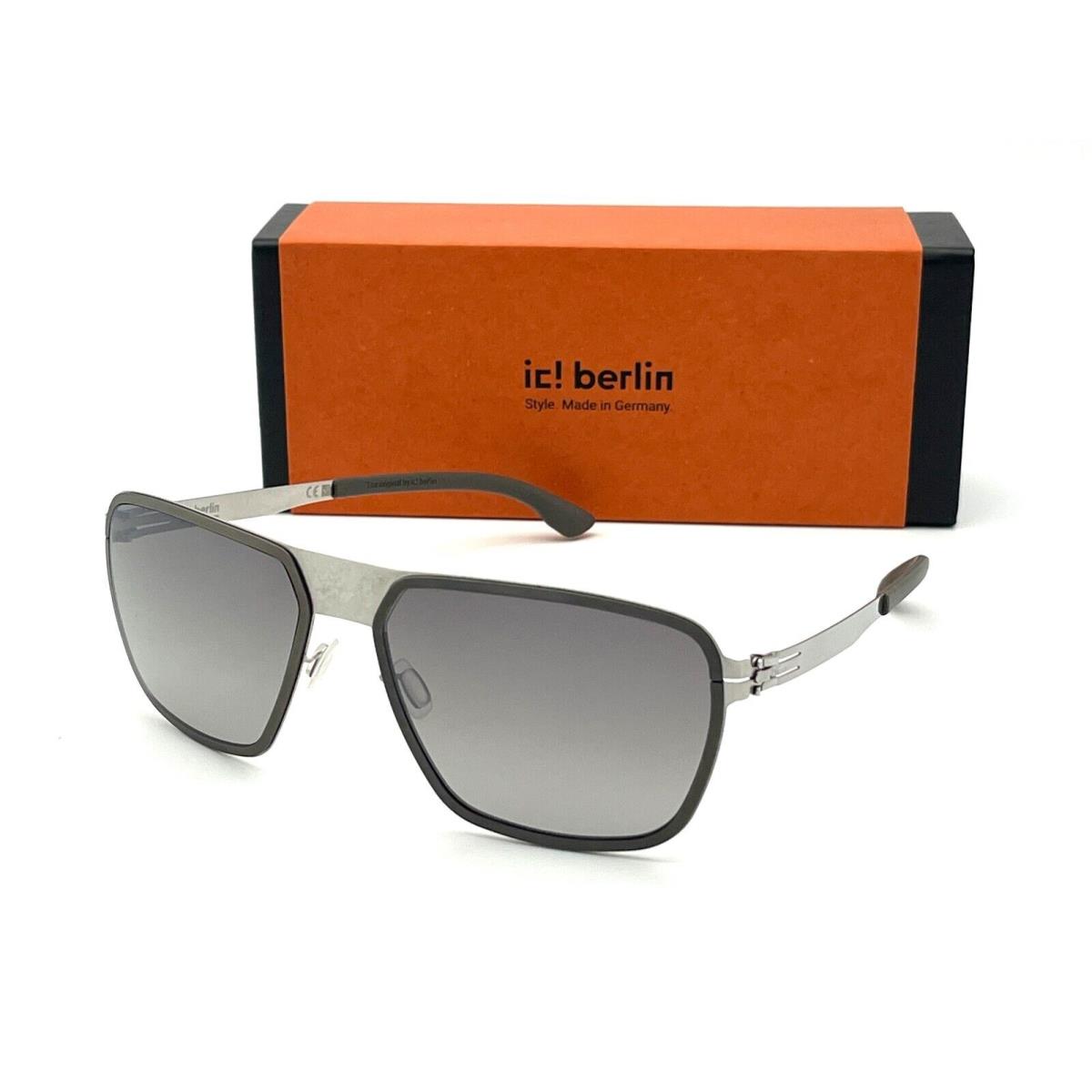 IC Berlin Molybdenum Rough Graphite Warm Gray / Storm Gray 60mm Sunglasses