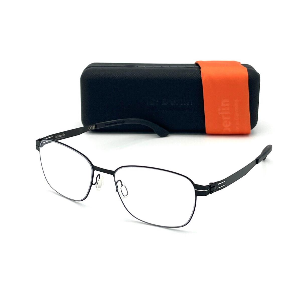 IC Berlin Andy Black / Clear Lens 53mm Eyeglasses - Frame: Black