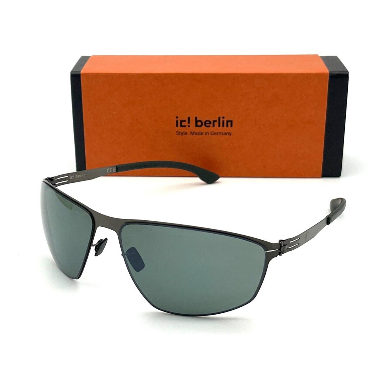 IC Berlin I See 2020 Graphite / Dark Green Polarized 66mm Sunglasses