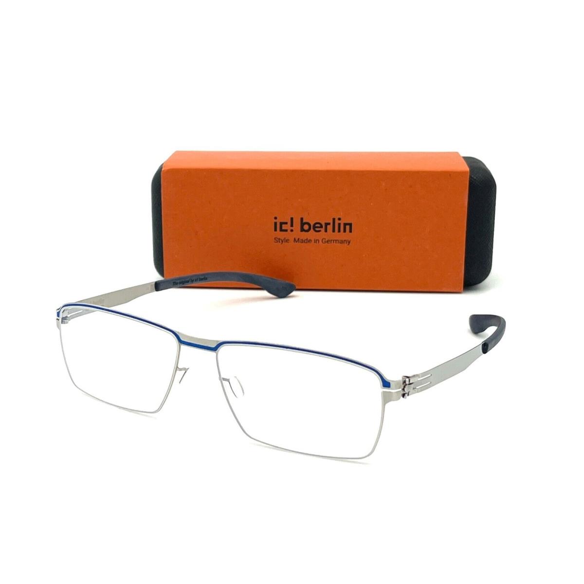 IC Berlin Lars Ultra Blue Chrome / Clear 56mm Eyeglasses