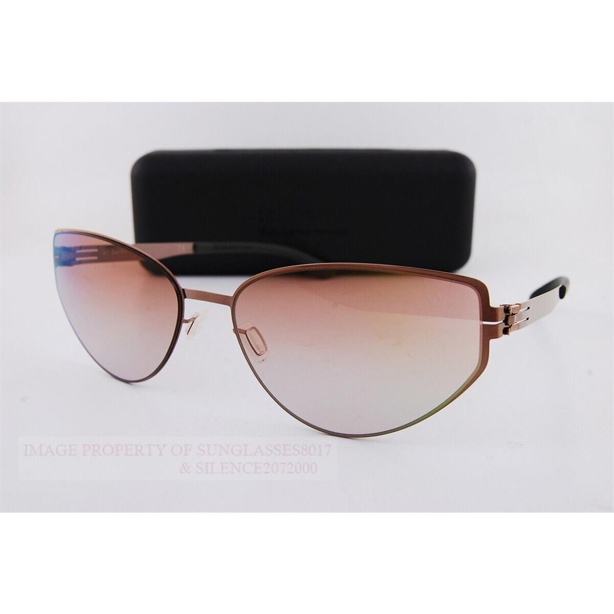 Ic Berlin Sunglasses Shay Shiny Copper/dark Green/apriot Fader Women