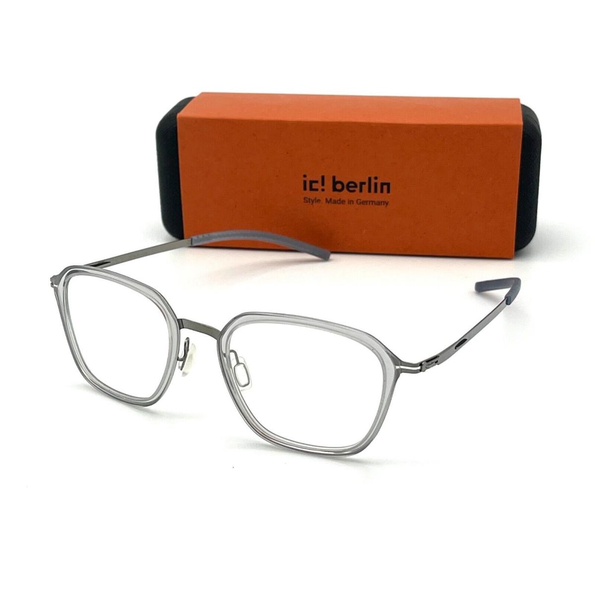 IC Berlin Rio Shiny Graphite Sky Gray / Clear Lens 48mm Eyeglasses