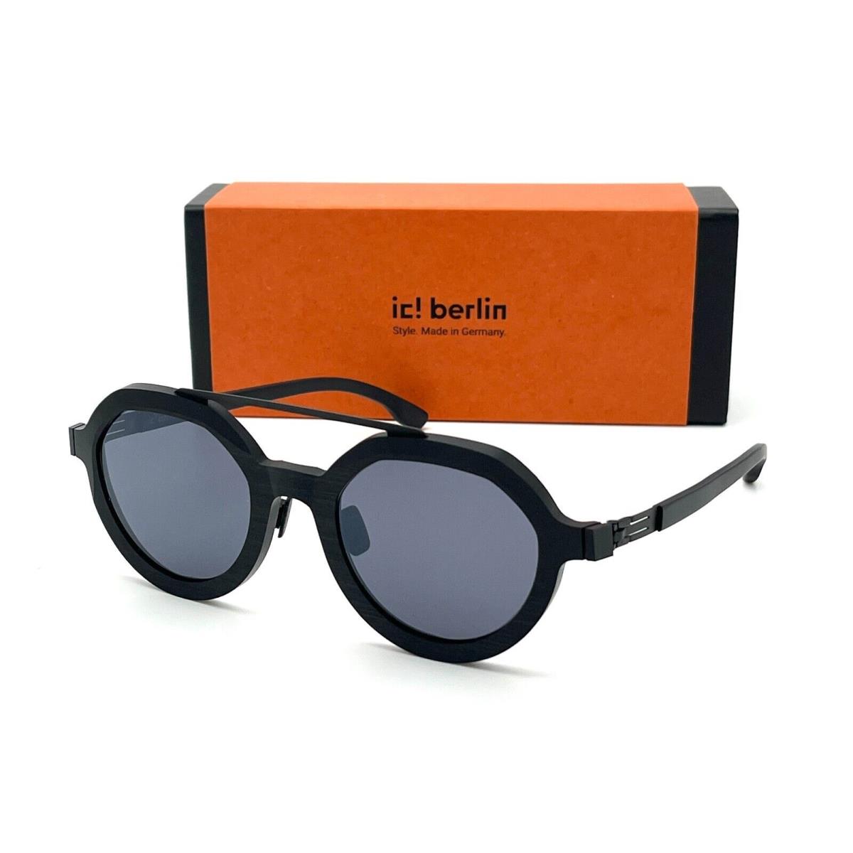 IC Berlin Edison Ecoblack Rough Black / Ecoblack 47mm Sunglasses