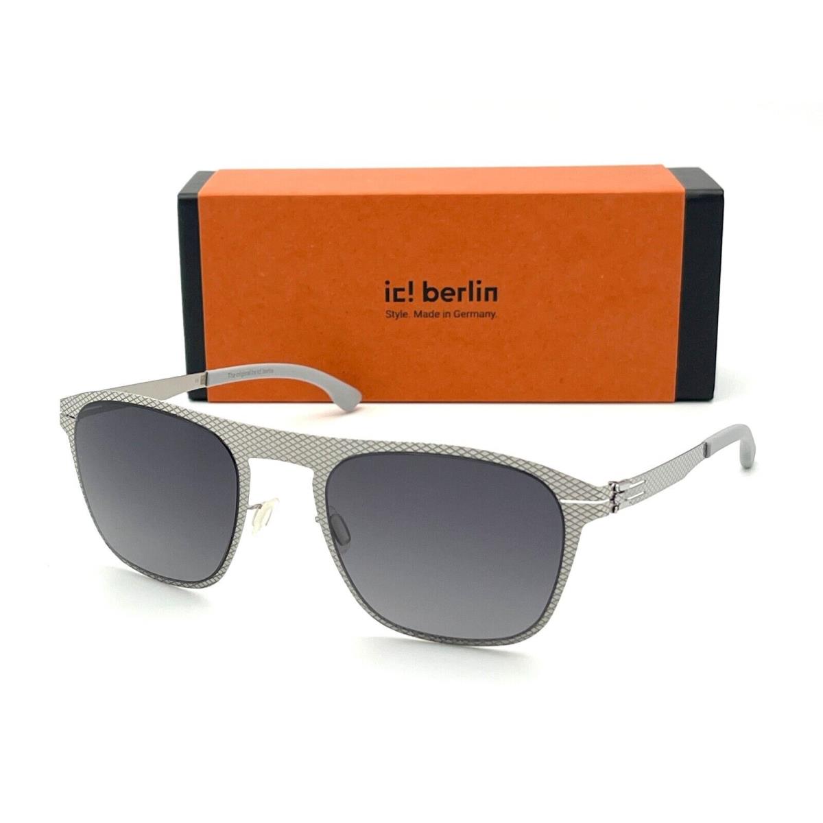 IC Berlin Herzberge Grid Chrome / Light Gray 54mm Sunglasses