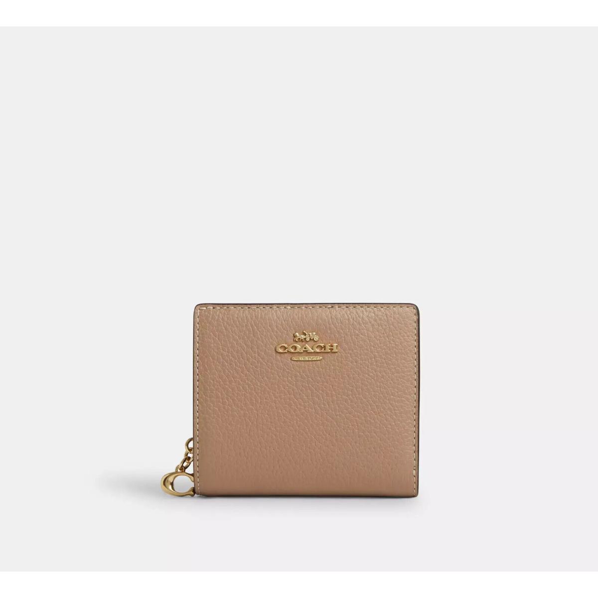 Coach Snap Wallet ID Window C2862 GOLD/TAUPE