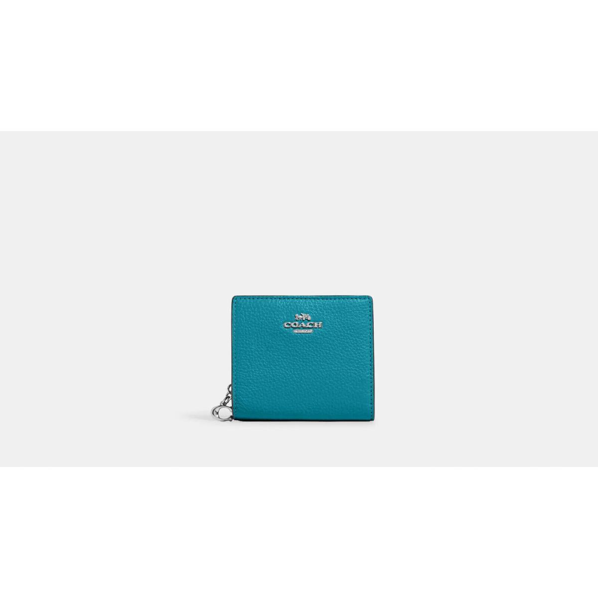 Coach Snap Wallet ID Window C2862 SV/TEAL