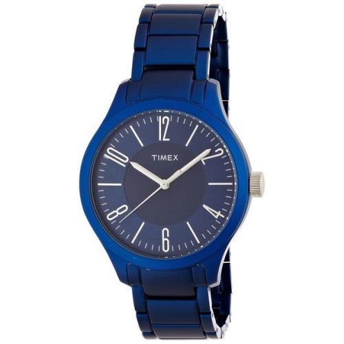 Timex Blue Tone Aluminum Round Blue Dial WATCH-T2P105