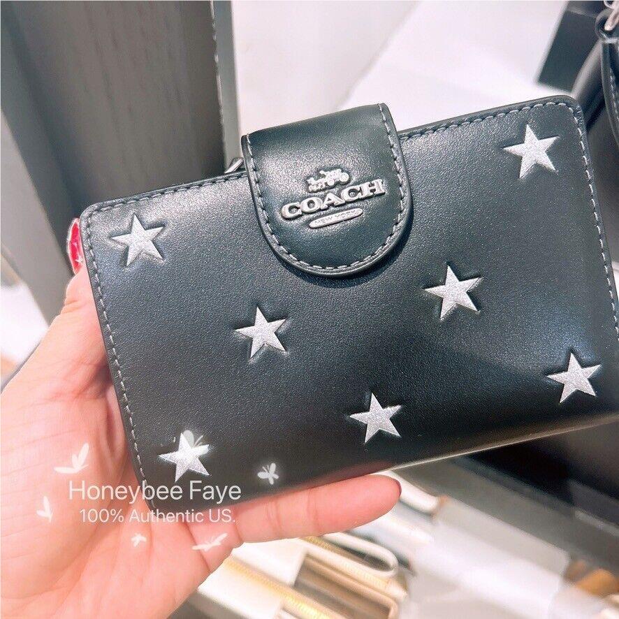 Coach Medium Corner Zip Wallet with Star Print CW530