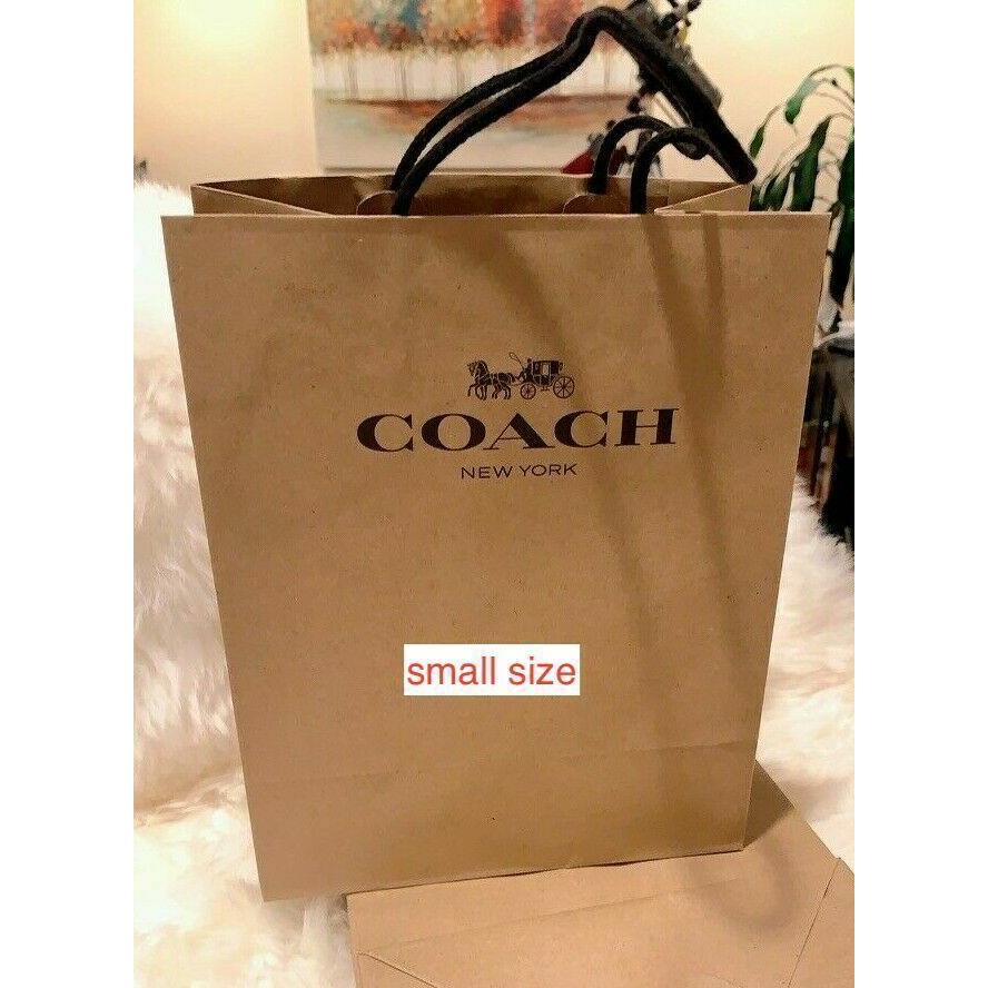 Coach Corner Zip Wristlet In Signature Canvas with Sticker Print Count 1 Purse + Paper bag