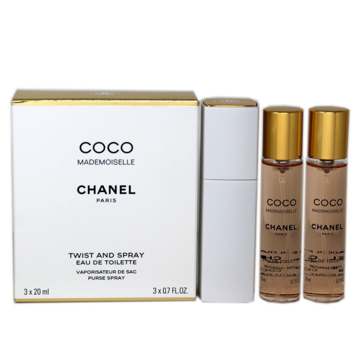 Chanel Coco Mademoiselle Twist and Spray Eau DE Toilette Purse Spray 3x20ML