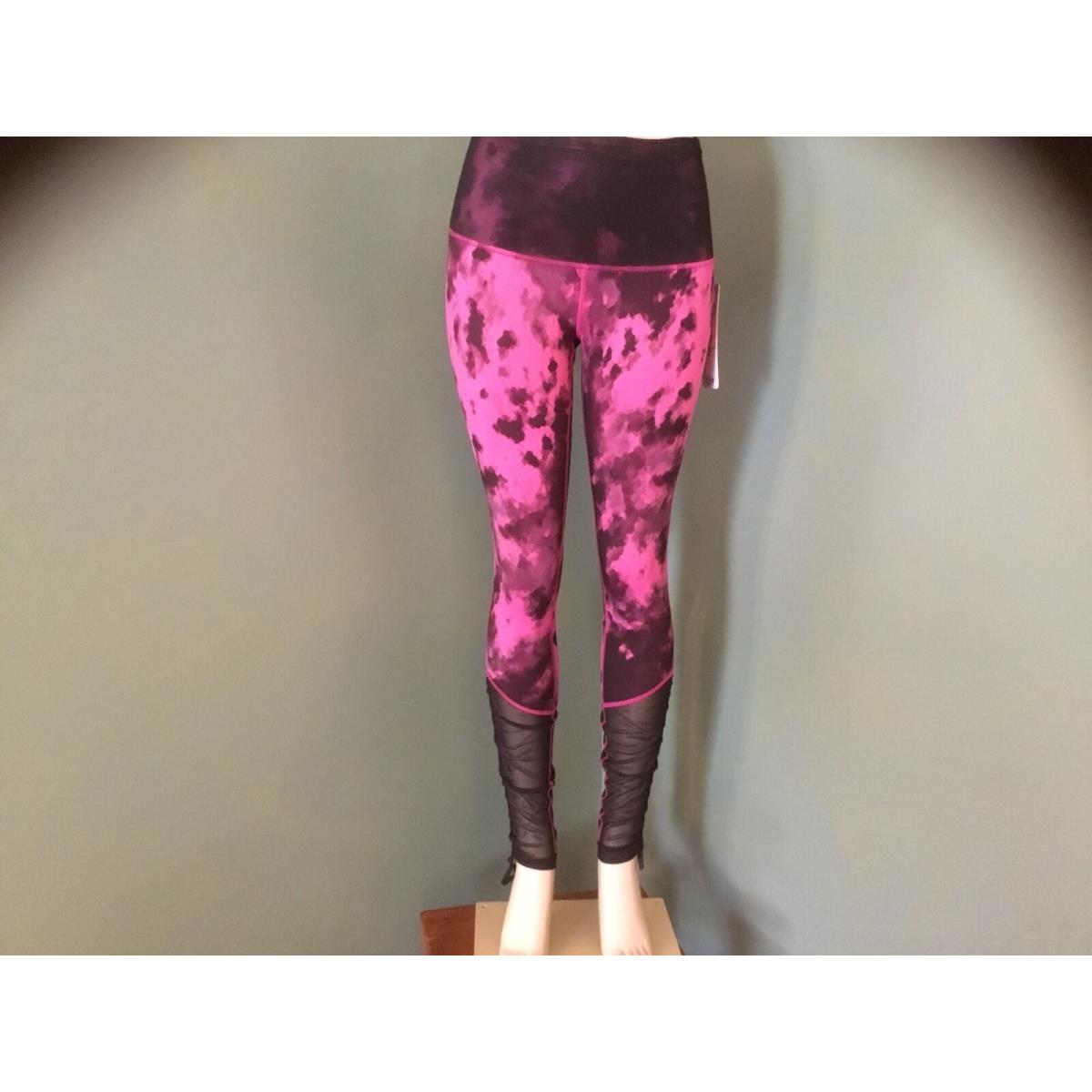 Lululemon Sweaty Endeavor Tight Legging 4 6 8 10 Blooming Pixie Rasberry Black