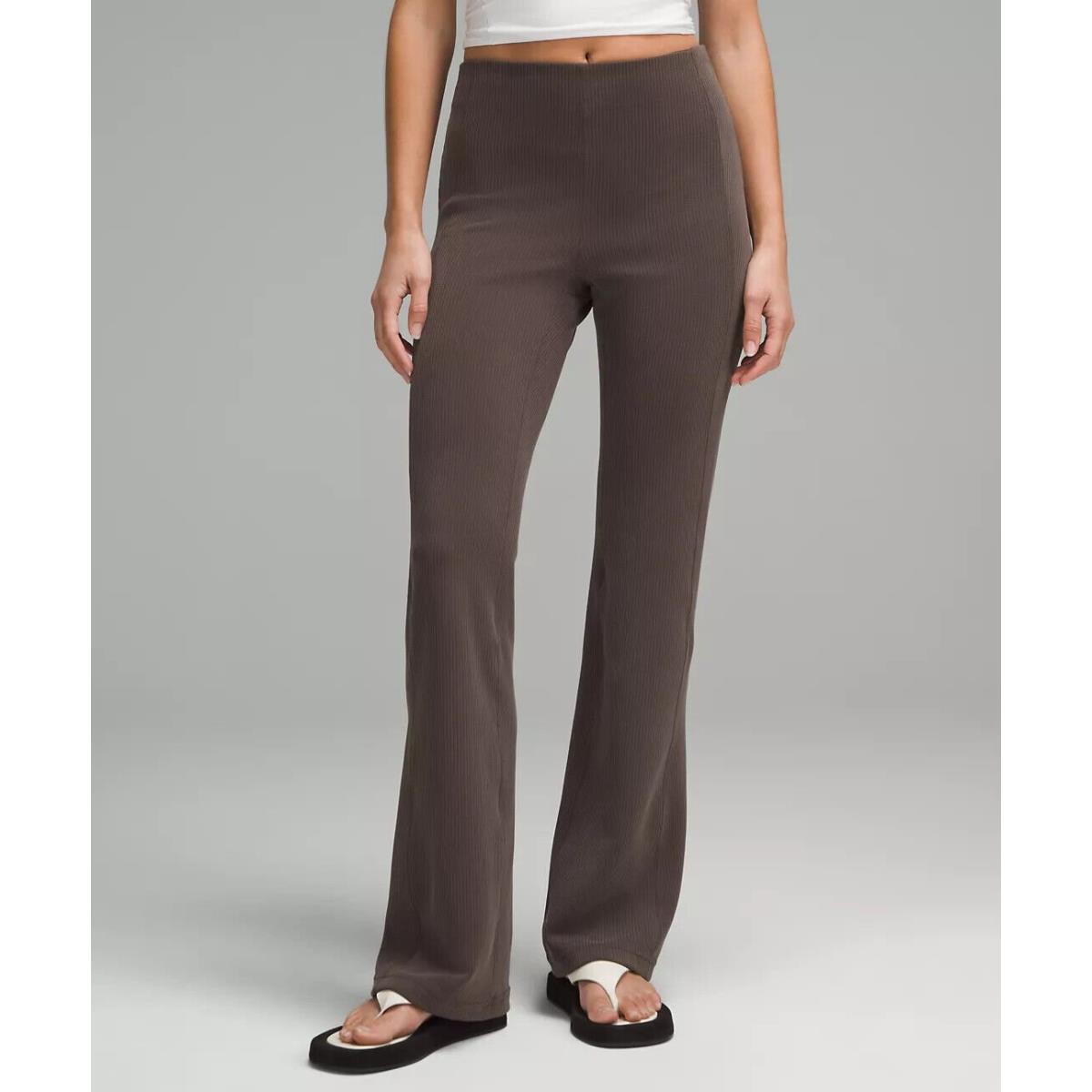 Lululemon Ribbed Softstreme Flared Pant Regular. Choose Your Color Espresso