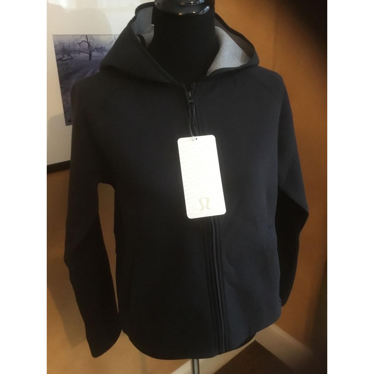 Lululemon City Bound Hoodie Jacket 6 8 10 Blk/hmdg