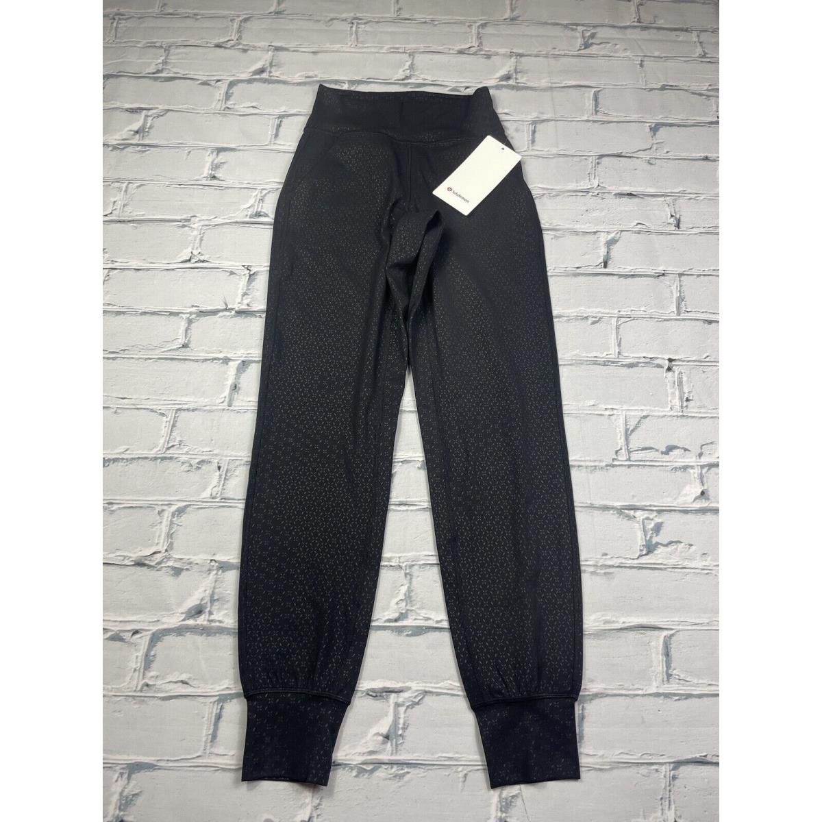 Lululemon Align High-rise Jogger Full Length Gradiate Geo Emboss Black Sz 2