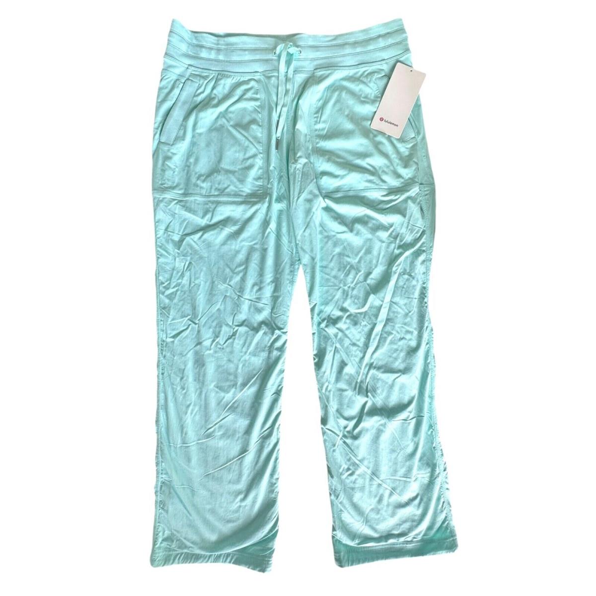 Lululemon Women`s Dance Studio MR Lined Pant Regular Size 14 Ice Blue