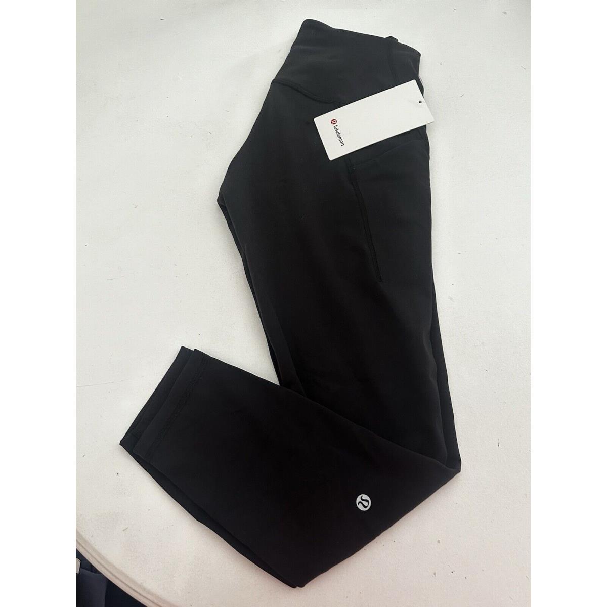 Lululemon Wunder Train High Rise Tight with Pockets Length 25 sz 12 Black