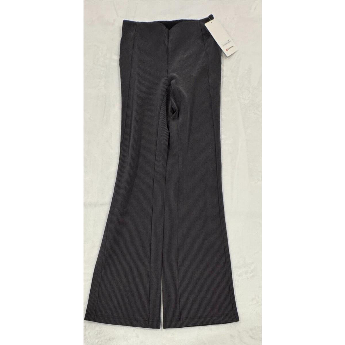 Lululemon Ribbed Softstreme Flared Pant Regular Size 4 Black 33 Inseam