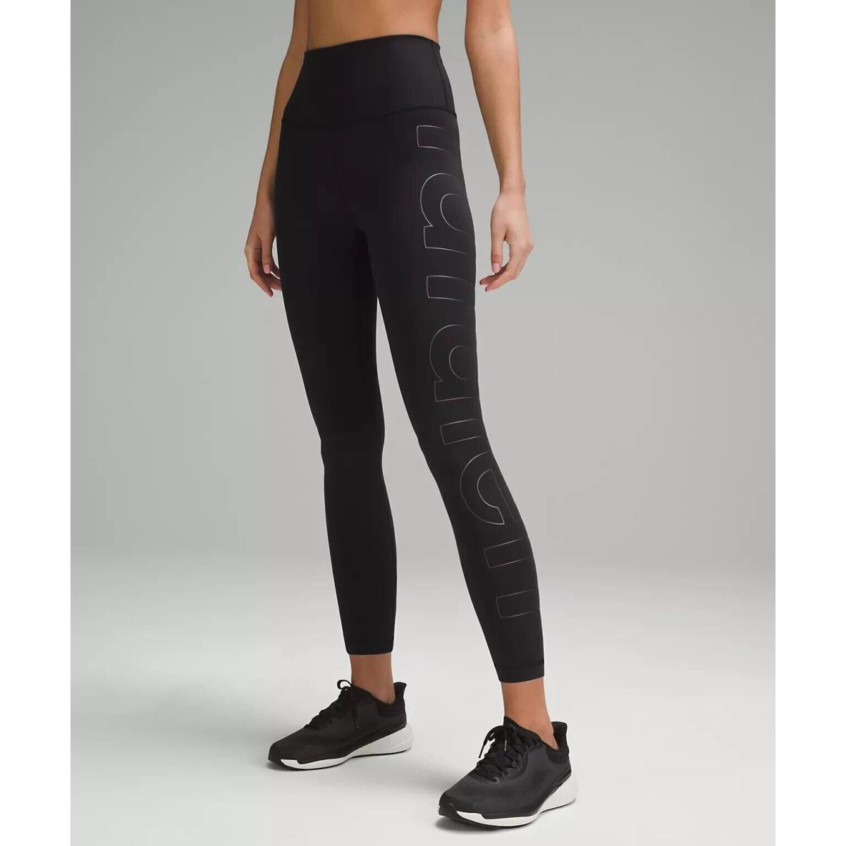 Lululemon Wunder Train High-rise Tight 25 Graphic Black/iridescent Size 2