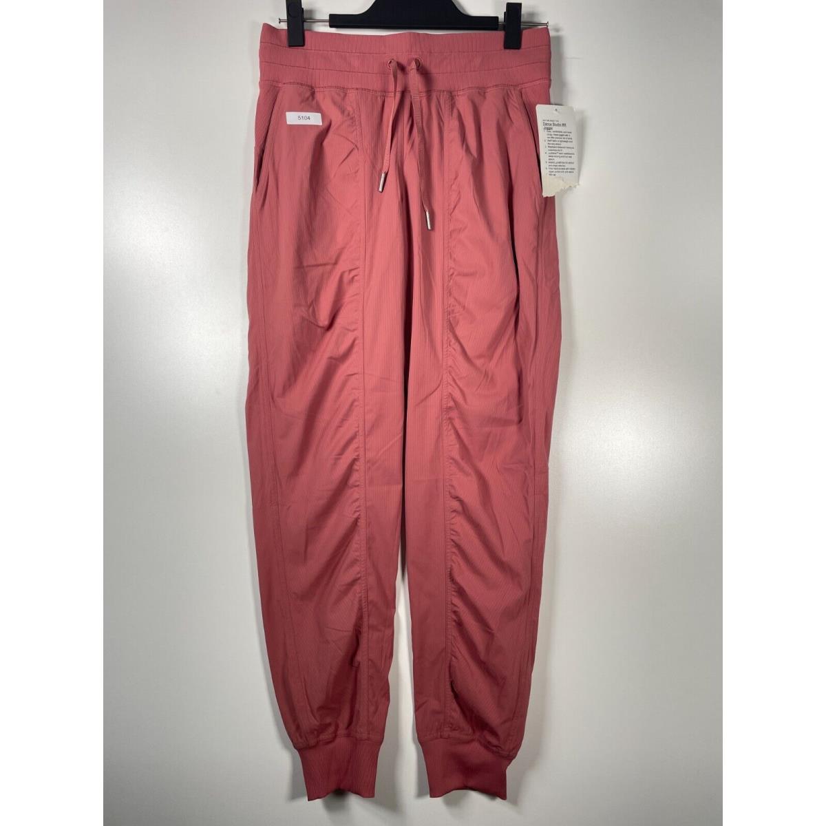 Lululemon Womens Dance Studio Jogger Tapered Leg Athleisure Pink Size 6