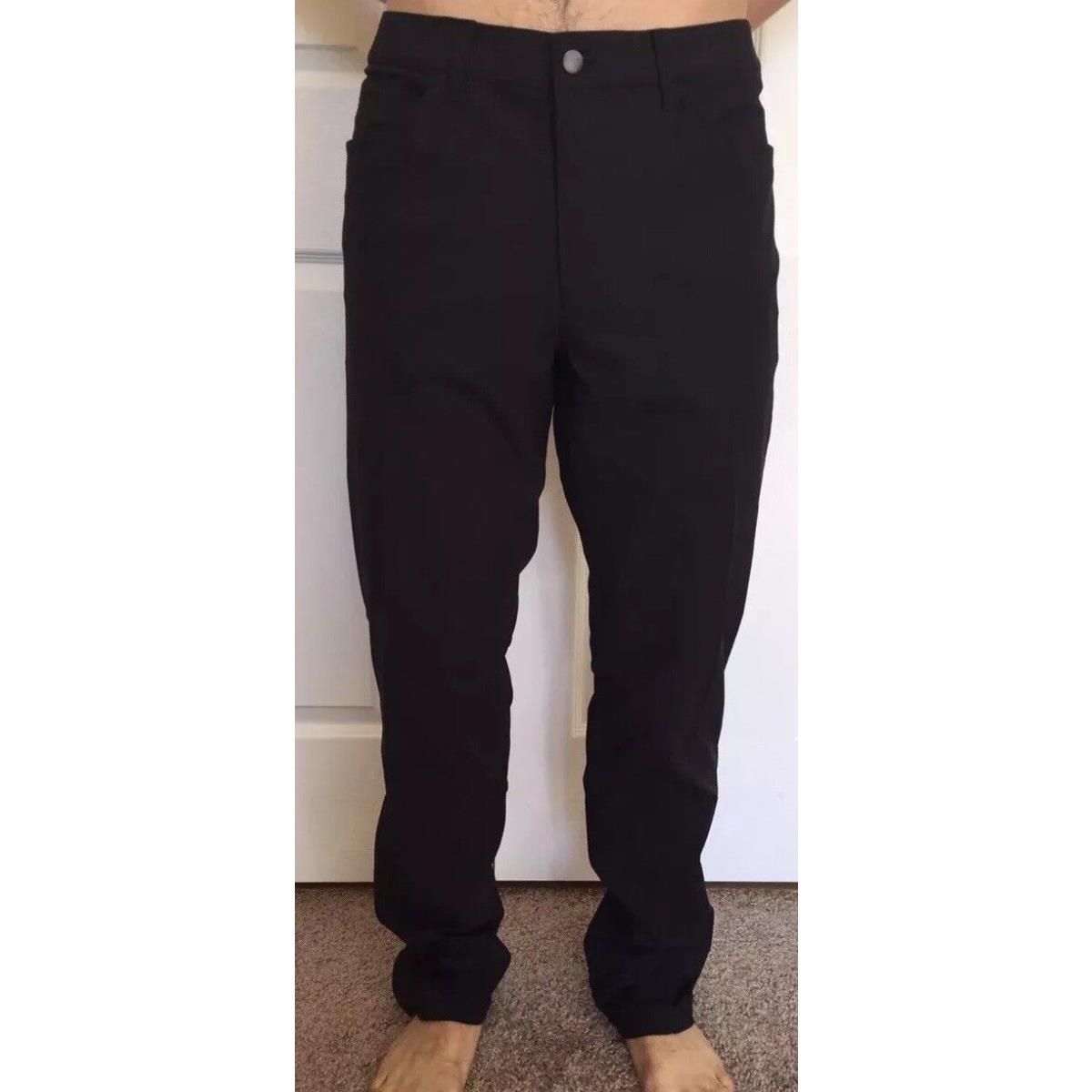 Lululemon Mens Size 30 Abc Pant Classic 34 L Black Blk Warpstreme Commission