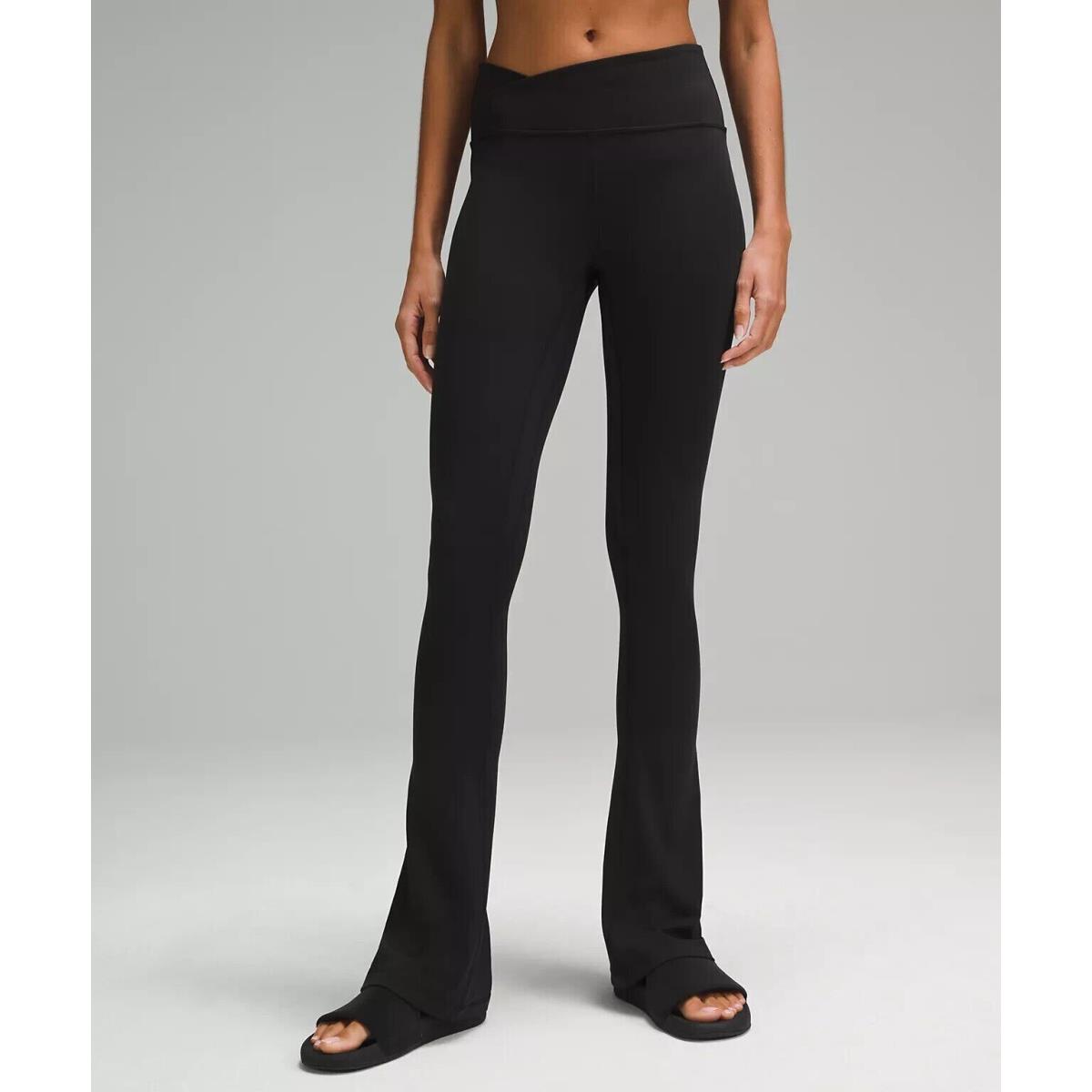 Lululemon Align Asymmetrical-waist Mini-flared Pant 32 Black Size 2. LW5FZSS