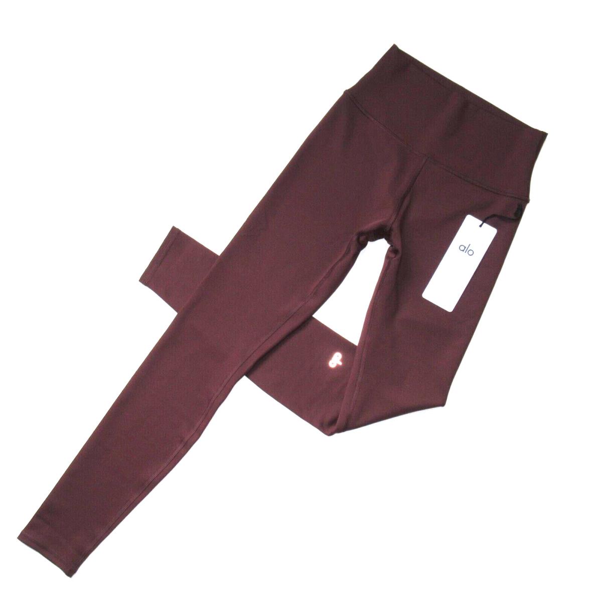 Alo Yoga High-waist Airlift Legging in Cherry Cola Stretch Workout M