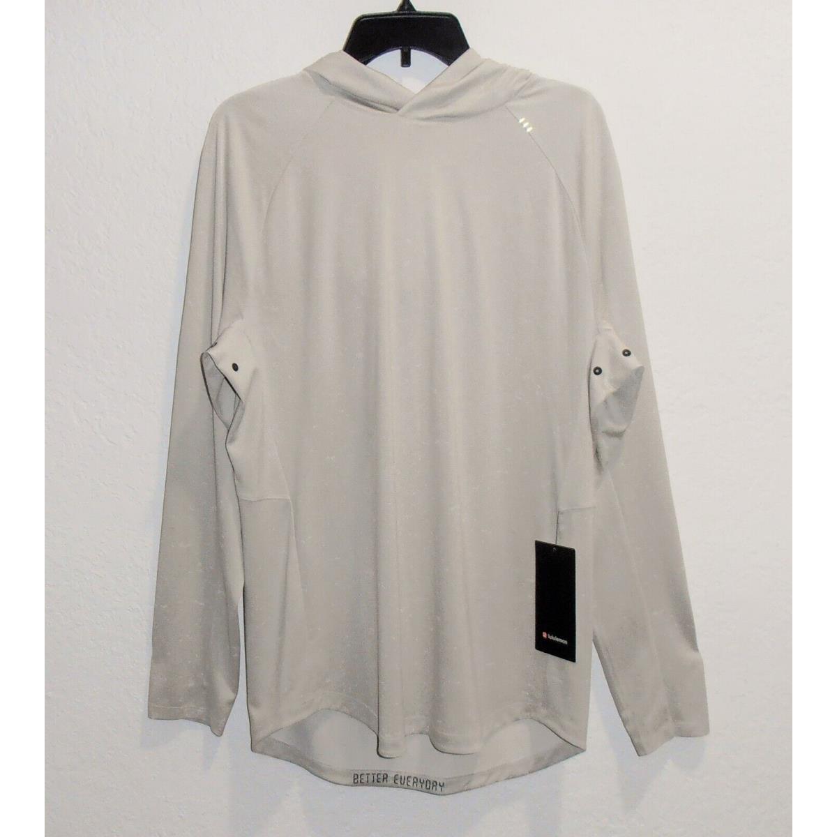 Lululemon Luluemon Fresh Form Long Sleeve Hoodie Vpor/wht Men`s Shirt Size L