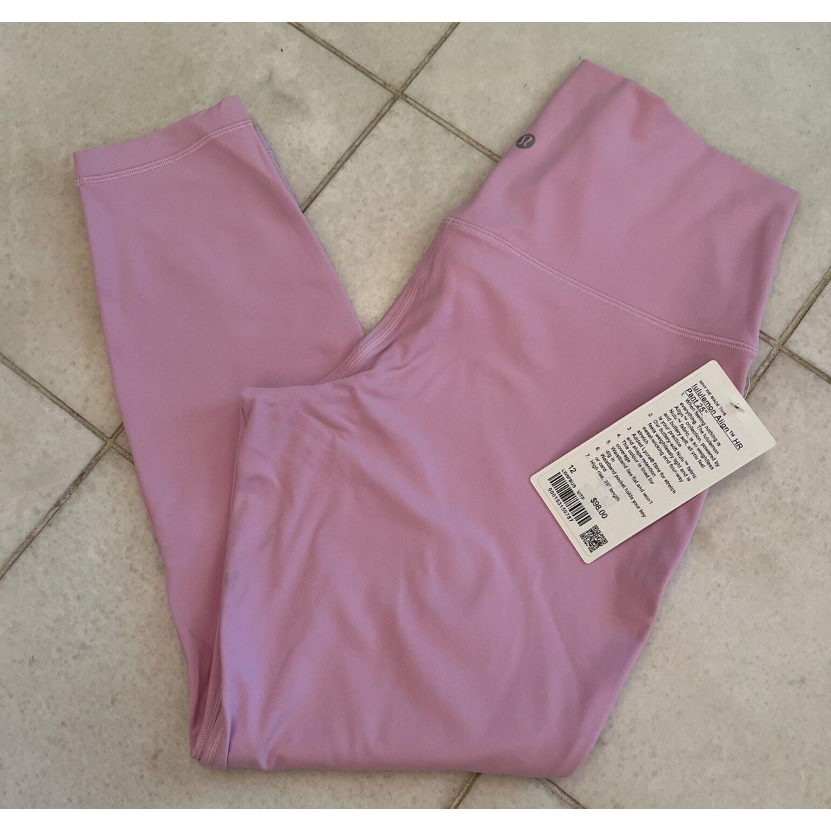 Lululemon Align HR Pant 25 LW5FBUS Pink Size 12 Tags