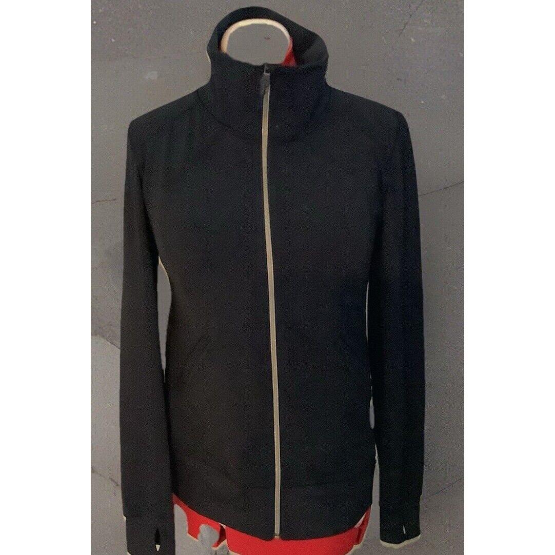 Lululemon Contempo Jacket Size 12 Full Zip Retail Black