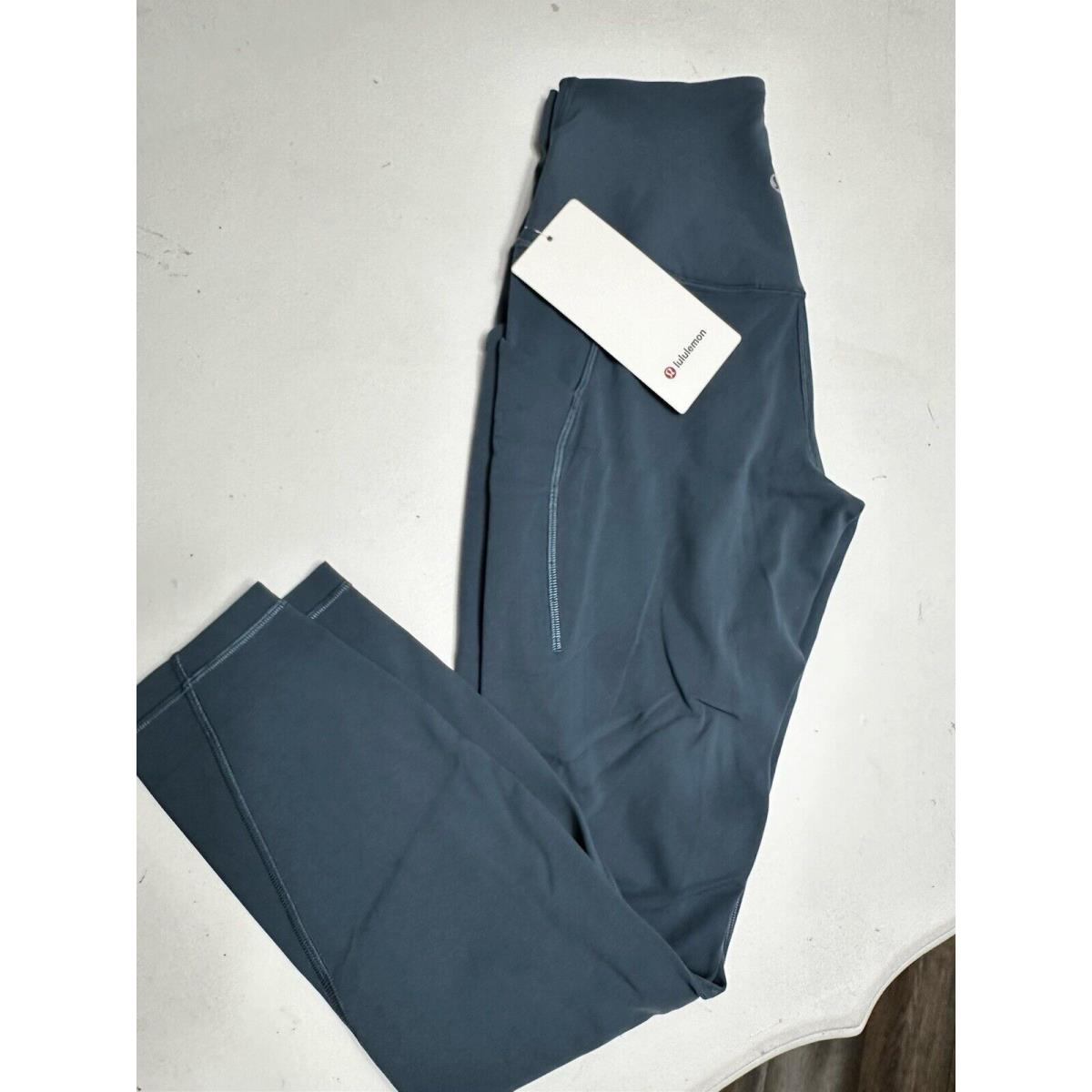 Lululemon Align HR Pant Leggings W/pockets 25 8 Iron Blue