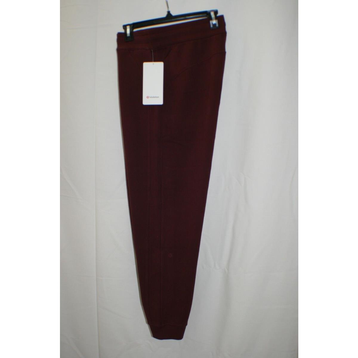 Lululemon Scuba HR Jogger Pants Red Merlot LW5CVAS High Rise Pockets Wm 12