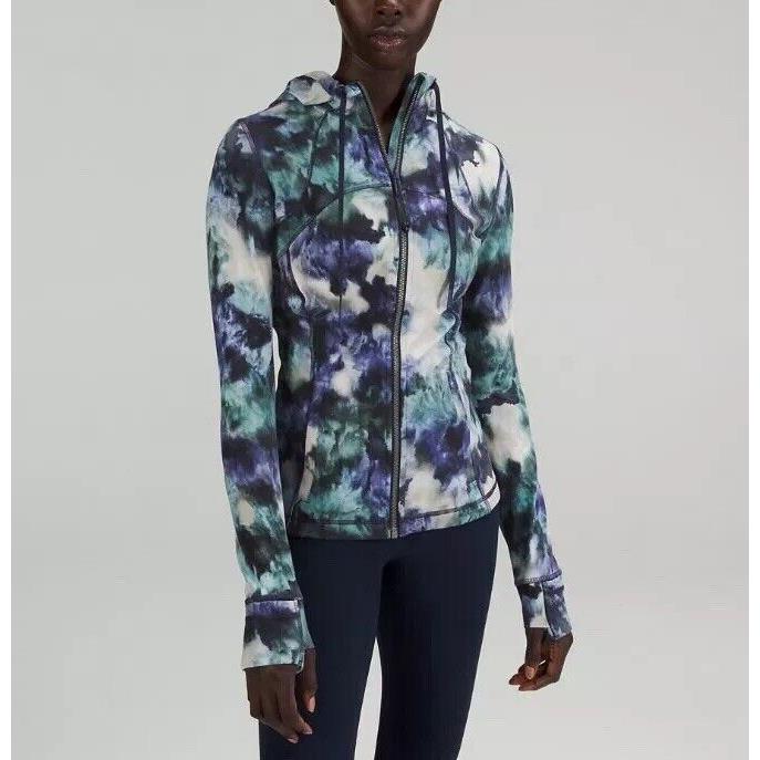 Lululemon Hooded Define Jacket Nulu Meteor Wash Print Size 4 Orig